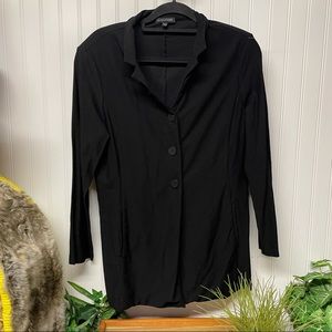 Eileen Fisher long black blazer size Medium